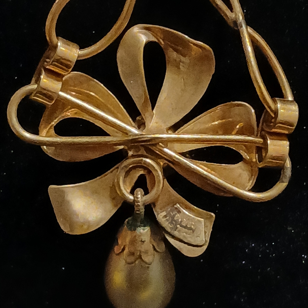 Vandell vintage floral gold necklace 1/20 - Picture 8 of 12